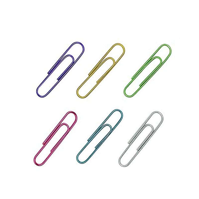 OLIREXD Corner Cabin 150 Pack Jumbo Paper Clips 2 Inches - Assorted Color Office Supply Accessories - Cute Paper Needle - Multicoloured Bookmark - Image 1